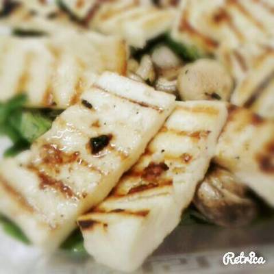  سلطه الجرجير والجبن الحلوم 