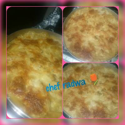  مكرونة بشاميل ب السجق 