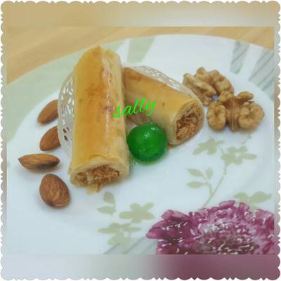  بقلاوة بالكنافة 