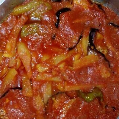  مسقعة بالخل والثوم 