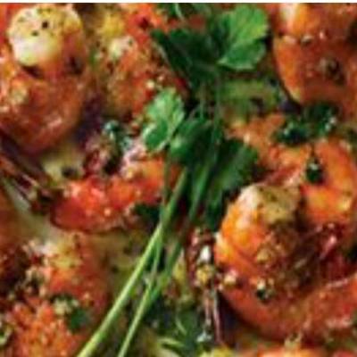  الجمبري بالثوم 