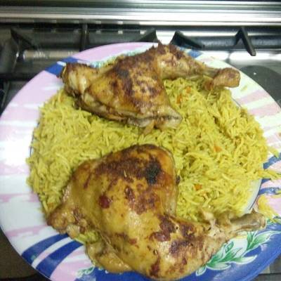  ارز بسمتي بالكاري والدجاج 