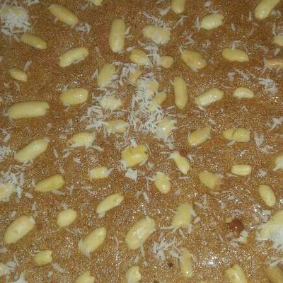  بسبوسه بالفول االسودانی وجوز الهند 