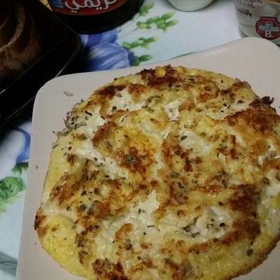  اومليت بالجبنه المدخنه 