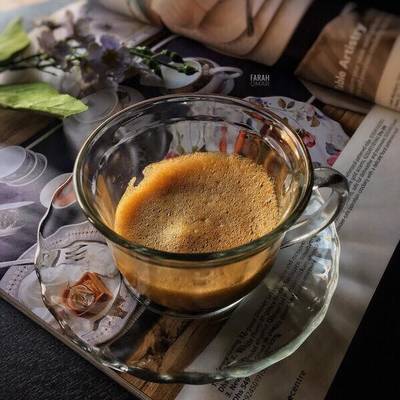  رغوة الكابتشينوً من فروحه 