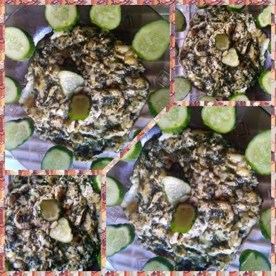  ملوخية بالبيض {إختراع}