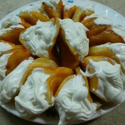  قطايف بالكريمه 