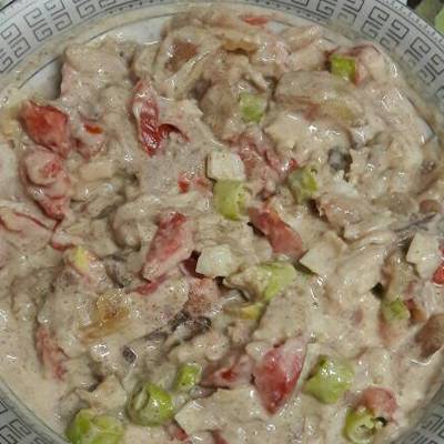  سلطة رنجة بالطحينة