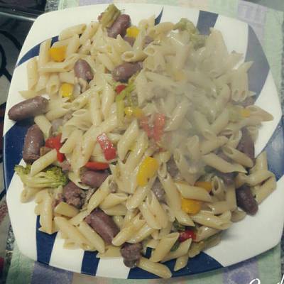  مكرونه بالسجق ديناميت 