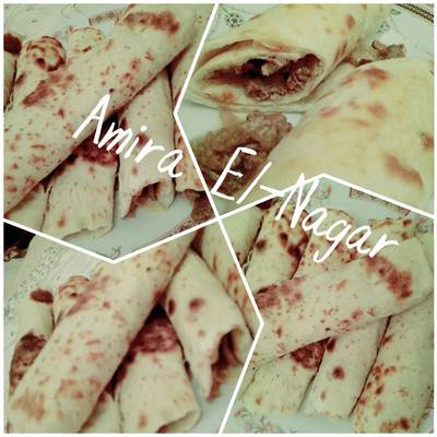  الشاورما بعيش التورتيلا 