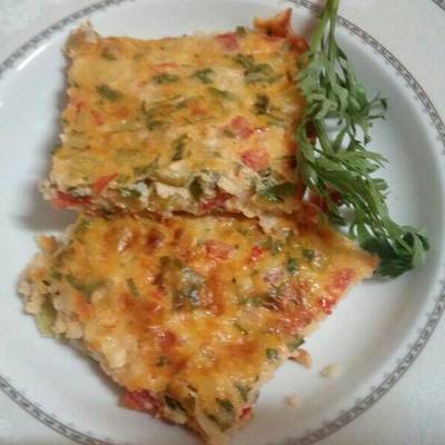  عجه (اومليت بالخضار) 