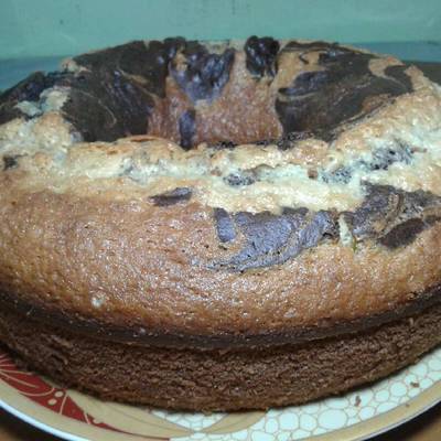  كيكة فانيليا وشوكولاته 