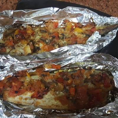  سمك سنجاري ف الفرن 