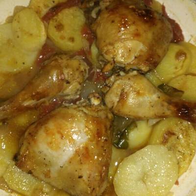  صينية بطاطس بالدجاج #نجم_العزايم 