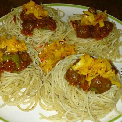  سباجيتي عش البلبل 