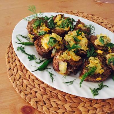  كفتة اللحمة محشية بطاطس وجبنة وجزر 
