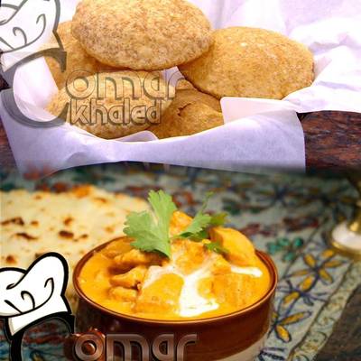  خبز البوري و سلطة الرايتا 