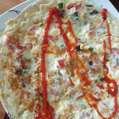  بيض بخبز التورتيلا 