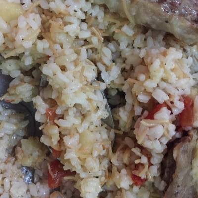  صينية البطاطس باللحمه الستيك 