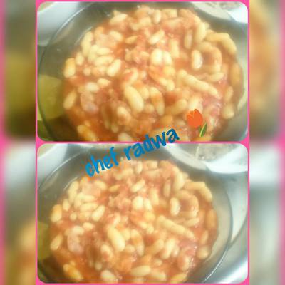  الفاصوليا البيضاء بطريقتي ❤❤ 