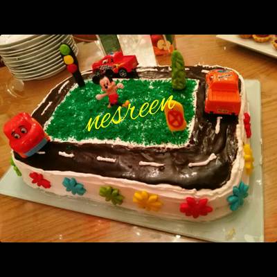  تورته حلبه سباق سيارات 