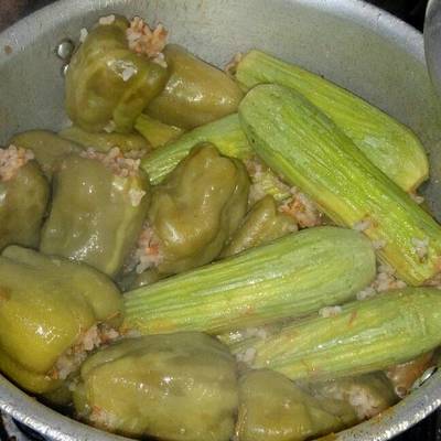  محشي الكوسة والفلفل 