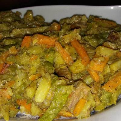  خضار باللحم المسلوق 