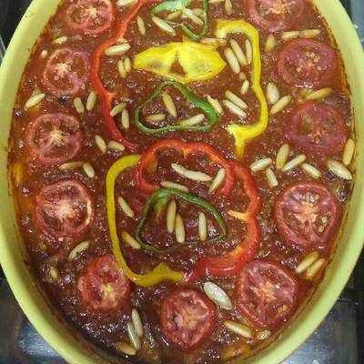  مسقعه باللحم المفروم 