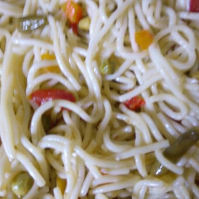  مکرونه بالخضار 