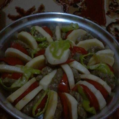  بطاطس بالكفتة 