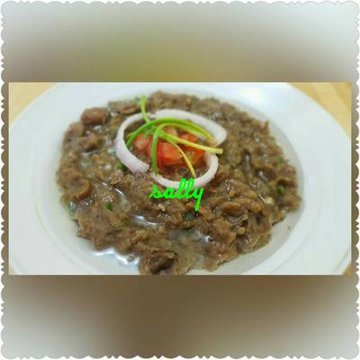  فول بالبصل والفلفل 