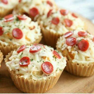  كب كيك البيتزا 