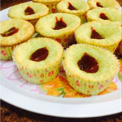  كب كيك بصوص الفراوله 