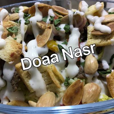  فتة شاورما لحمة 