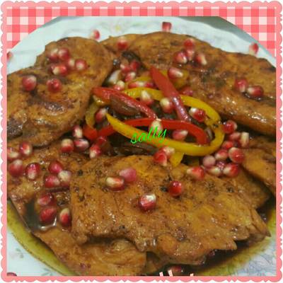  صدور دجاج بدبس الرمان 