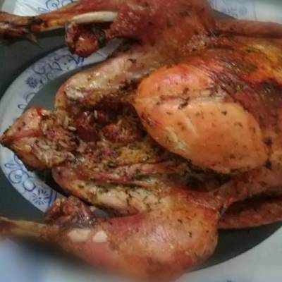  ديك رومي في الفرن 