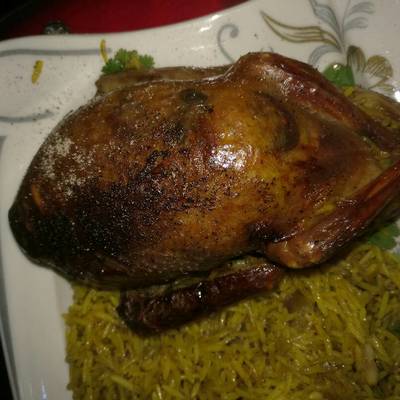  حمام محشي صنوبر وارز بسمتي 