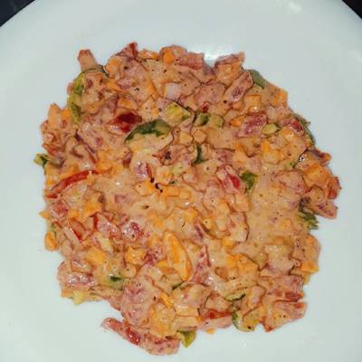  سلطه الخضار بالدكوة (مسحوق الفول السوداني) 