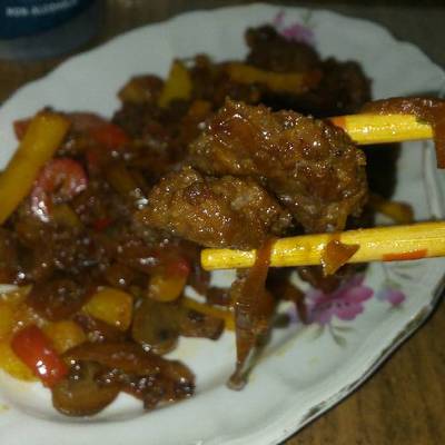  برجر بالمشروم وصوص الصويا 