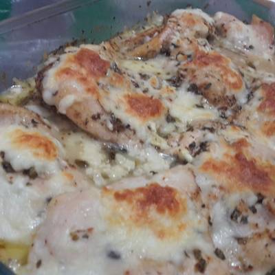  صدور الدجاج بالثوم والليمون 