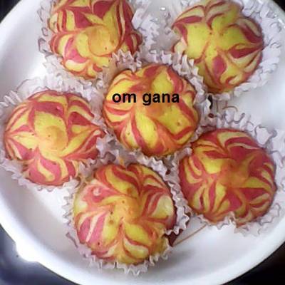  كب كيك ملون 