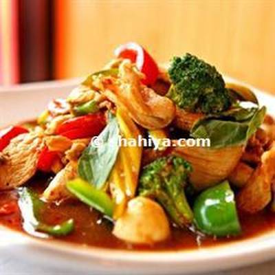  طريقة عمل دجاج الباربكيو و الخضار 