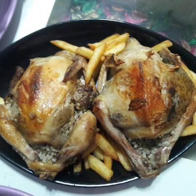  فراخ مخشيه ارز بالكبد والاوانص 