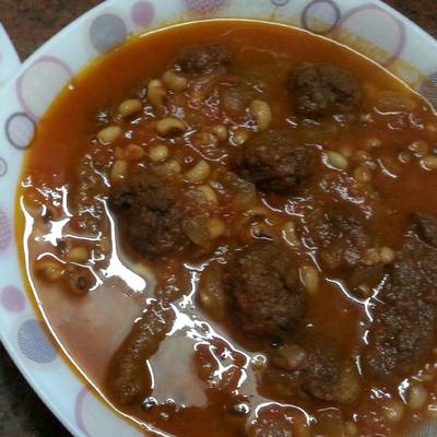  كفتة مطبوخة باللوبيا #غداء_سريع 