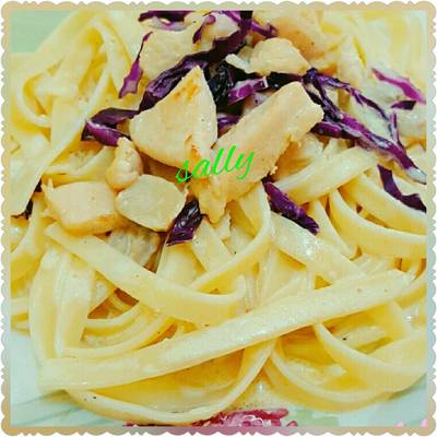  مكرونة فيتوتشيني بصوص الفريدو الاصلي 