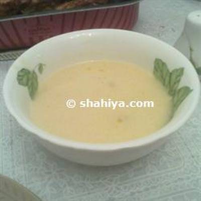  طريقة عمل شوربة الكريمة بمرق الدجاج 