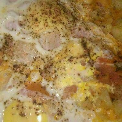  بطاطس بالبيض والطماطم #اكلات للعشاء 