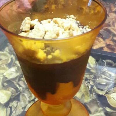  كاسات البودينج بالشكولاتة بالبسكوت 