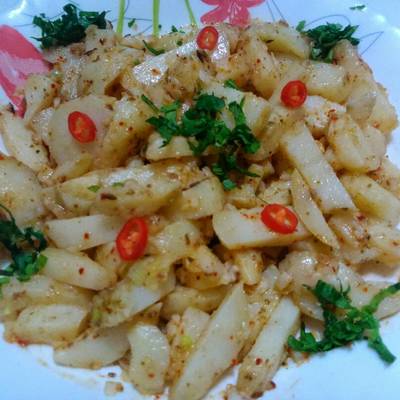  اصابع البطاطا المسلوقة 