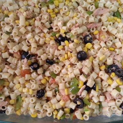  طريقة عمل مكرونة بالتونة والذرة 